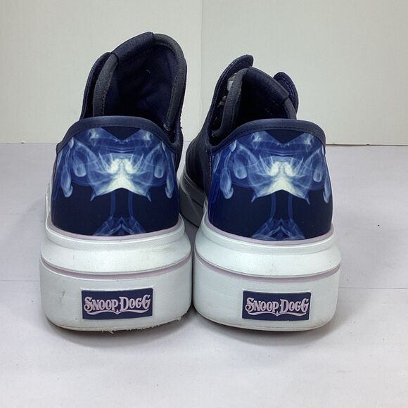 Skechers Snoop Dogg Shoes Womens Size 9.5 Blue Slip On In Hands Free - Picture 5 of 9